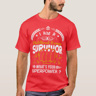 Childhood Cancer Awareness Survivor Whats Your Sup T-Shirt
