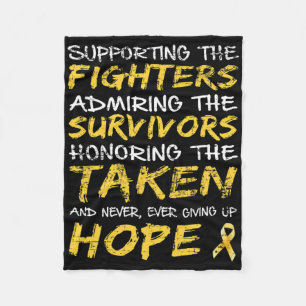 Childhood Cancer Awareness T 5  Fleece Blanket