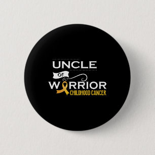 Childhood Cancer Awareness Uncle Of A Warrior 1  6 Cm Round Badge