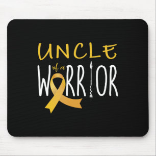 Childhood cancer awareness Uncle of a warrior Mouse Mat