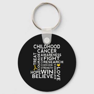 Childhood Cancer Awareness Walk Ribbon  Key Ring