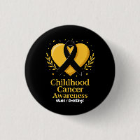Childhood Cancer Awareness Warrior Gold Heart