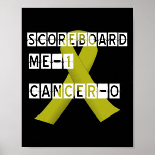 Childhood Cancer Awareness Warriors -Scoreboard Poster