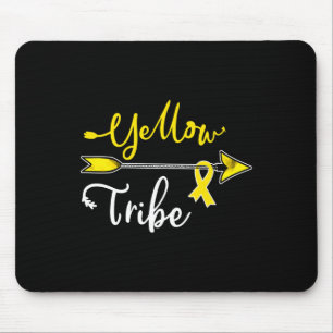 Childhood Cancer Awareness Yellow Ribbon Sarcoma B Mouse Mat