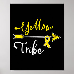 Childhood Cancer Awareness Yellow Ribbon Sarcoma B Poster