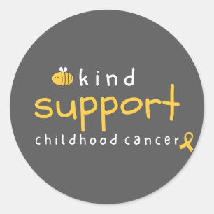 childhood cancer be kind support Stickers Labels