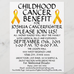Childhood Cancer Benefit Flyer