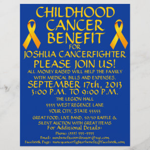 Childhood Cancer Benefit Flyer