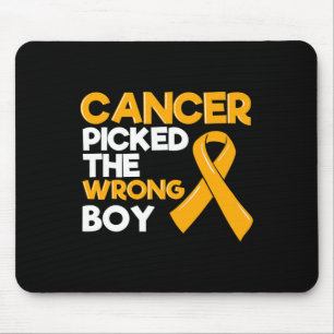 Childhood Cancer Boy Ribbon Tumour Paediatrician C Mouse Mat