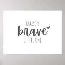 childhood cancer. brave. Custom Poster & Prints