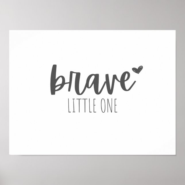childhood cancer brave little one Poster & Prints (Front)