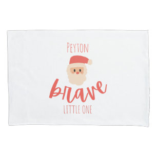 childhood cancer brave personalized ChristmasSanta Pillowcase