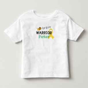 childhood cancer.brave warrior.CustomToddler Shirt