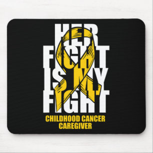 Childhood Cancer Caregiver Month Gold Ribbon Her F Mouse Mat