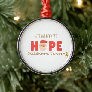 childhood cancer Christmas Custom hope Ornament