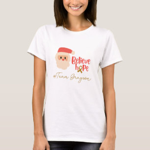 childhood cancer Christmas Custom Womens T-Shirt