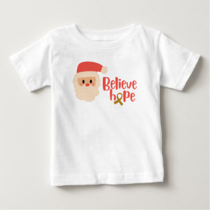 childhood cancer Christmas Holiday Baby T-Shirt