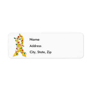 Childhood Cancer Christmas Lights Ribbon