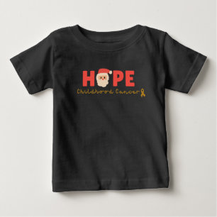 childhood cancer Christmas santa cute Baby T-Shirt