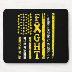 Childhood Cancer Cure Childhood Cancer Awareness M Mouse Mat