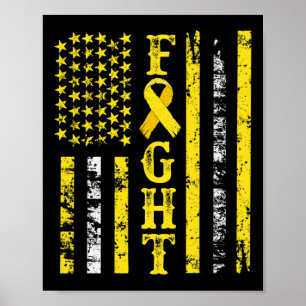 Childhood Cancer Cure Childhood Cancer Awareness M Poster