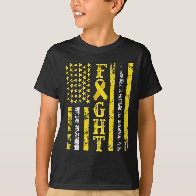 Childhood Cancer Cure Childhood Cancer Awareness M T-Shirt (Front)