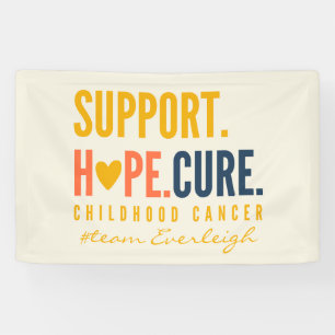 childhood cancer Custom name Banner Large Sign