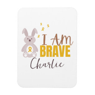 childhood cancer. Custom name Flexible Photo Magnet