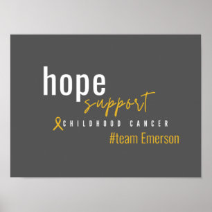 childhood cancer Custom #team name Poster & Prints