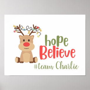 childhood cancer. Custom #team name Poster Prints