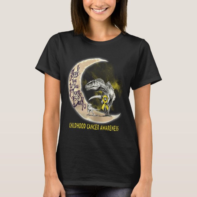 childhood cancer dinosaur T-Shirt (Front)