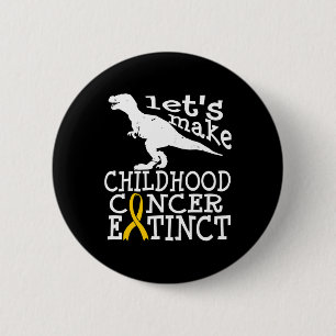 Childhood Cancer Dipg Awareness Extinct Gold Ribbo 6 Cm Round Badge