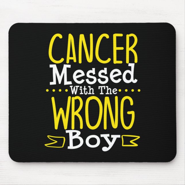 Childhood Cancer DIPG Awareness Messed With The Wr Mouse Mat (Front)