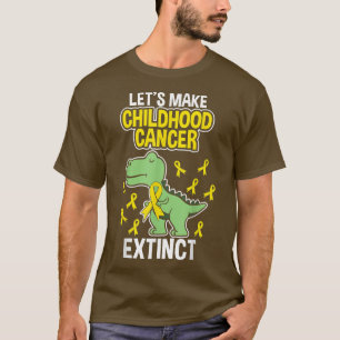 Childhood Cancer Extinct Dinosaur Dino Pediatricia T-Shirt