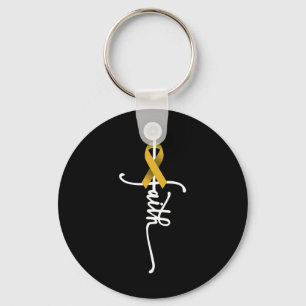 Childhood Cancer Faith Childhood Cancer Awareness  Key Ring