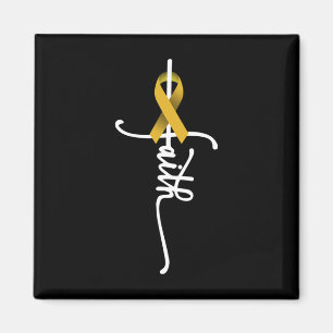 Childhood Cancer Faith Childhood Cancer Awareness Magnet