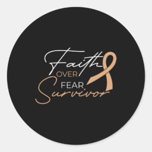 Childhood Cancer Fight Cancer Ribbon 1 Classic Round Sticker