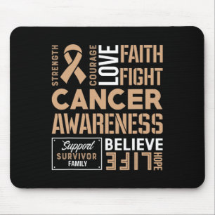 Childhood Cancer Fight Cancer Ribbon 2 Mouse Mat