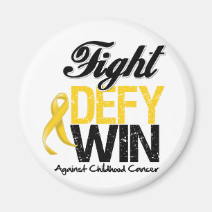 Childhood Cancer Fight Defy Win Magnet
