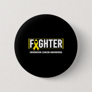Childhood Cancer  - Fighter Childhood Cancer Aware 6 Cm Round Badge