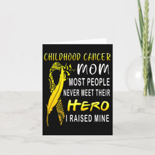 Childhood Cancer Fighter Mum My Son Is My Hero Wom Card