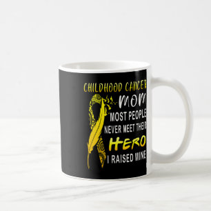 Childhood Cancer Fighter Mum My Son Is My Hero Wom Coffee Mug