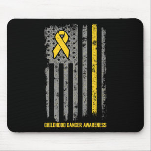 Childhood Cancer  Flag Childhood Cancer Awareness  Mouse Mat