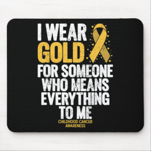 Childhood Cancer  for Family Childhood Cancer Awar Mouse Mat