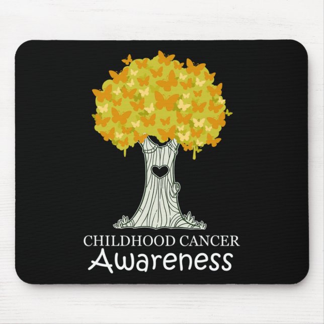 Childhood Cancer Gold Ribbon Awareness Month  Mouse Mat (Front)