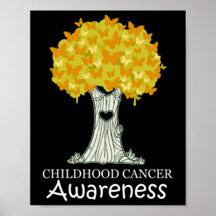 Childhood Cancer Gold Ribbon Awareness Month  Poster