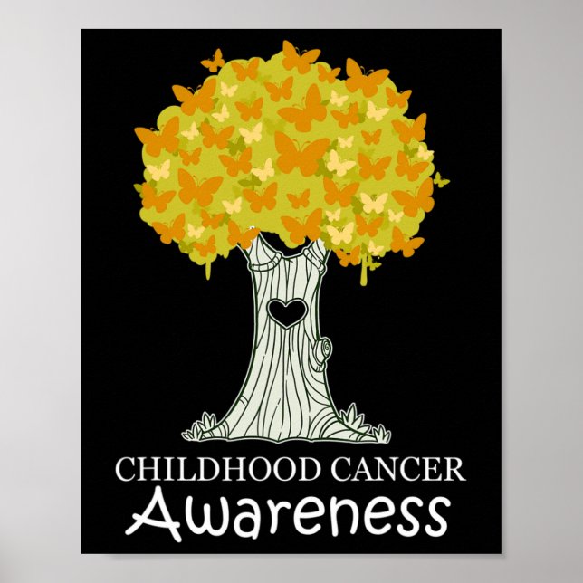 Childhood Cancer Gold Ribbon Awareness Month  Poster (Front)