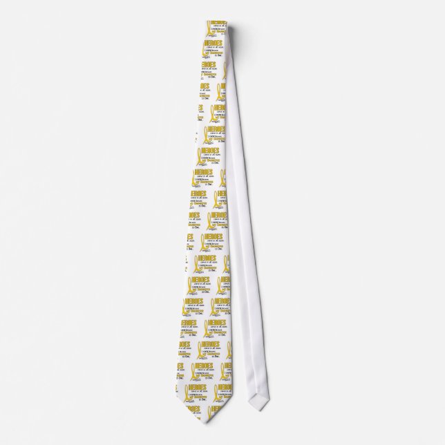 Childhood Cancer Heroes All Sizes 1 Daughter Tie (Front)