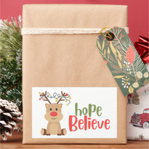 childhood cancer. hope Christmas Stickers