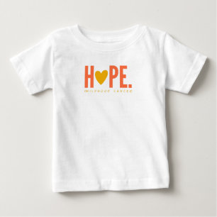 childhood cancer HOPE gold heart Baby T-Shirt